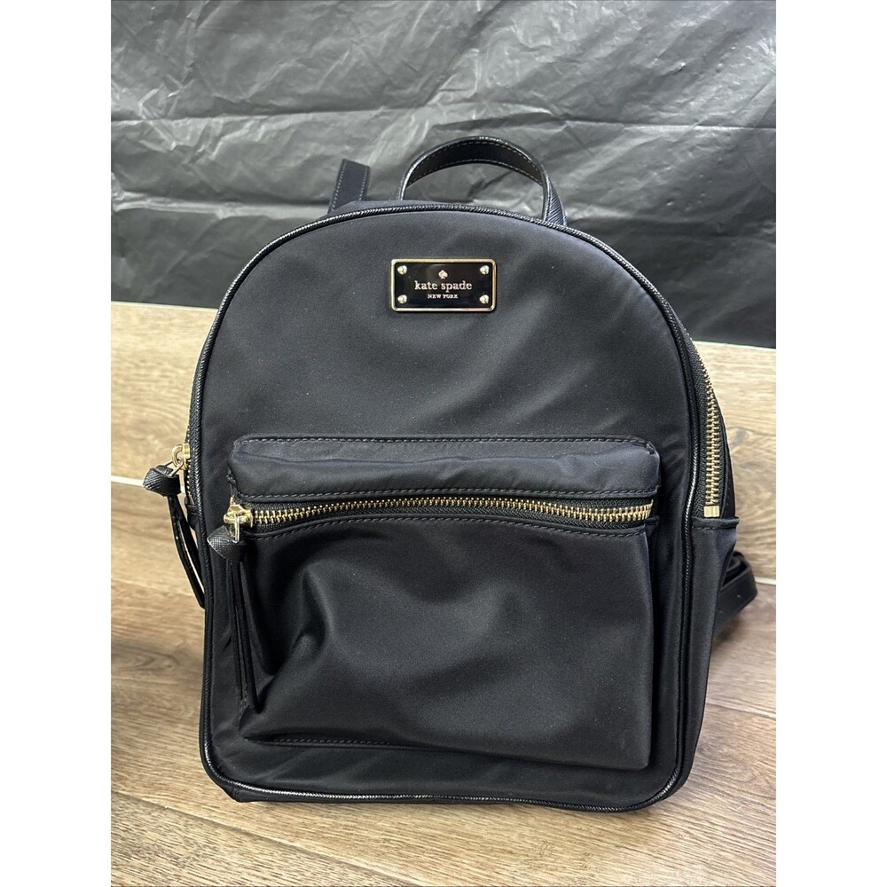 KATE SPADE Black Backpack/Purse Medium- Preowned - See Pics for Flaws